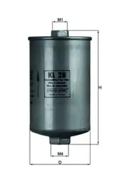 KL28 Yakit Filtresi 25067074 443133511 4A0133511
