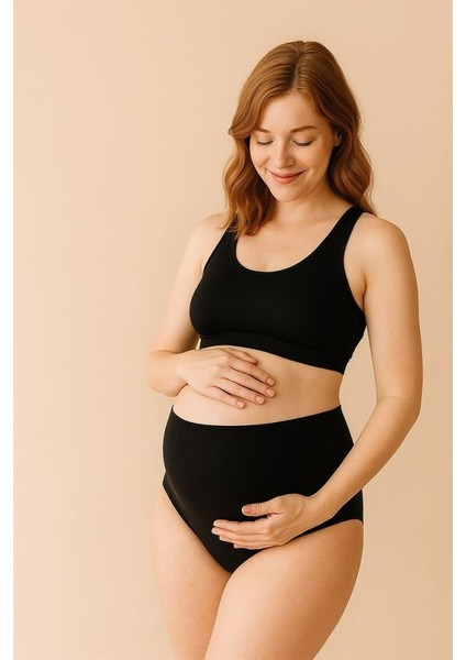 Hamile Kadın 3lü Siyah Külot ONL-02697