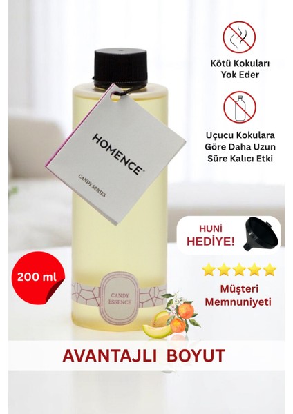 Candy Essence Kavun Portakal Çiçeği Esintili Yedek Esans Refill Oda Kokusu 200 ml