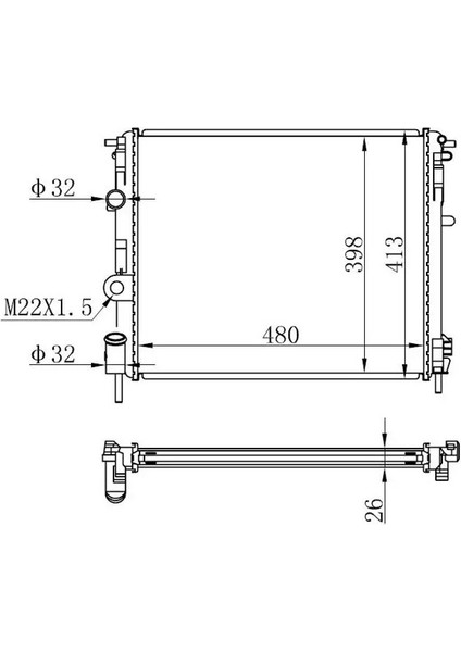 BRN051016 Motor Radyatoru 7700428082 7700428658 7711134322