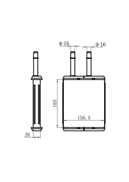 KMZ007026 Kalorifer Petegi CA0961A10 GA5R61A10