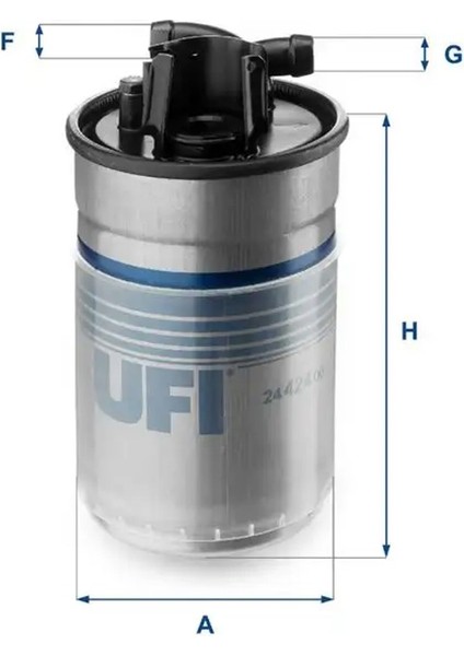 2442400 Yakit Filtresi 057127401A 057127435D 059127401C