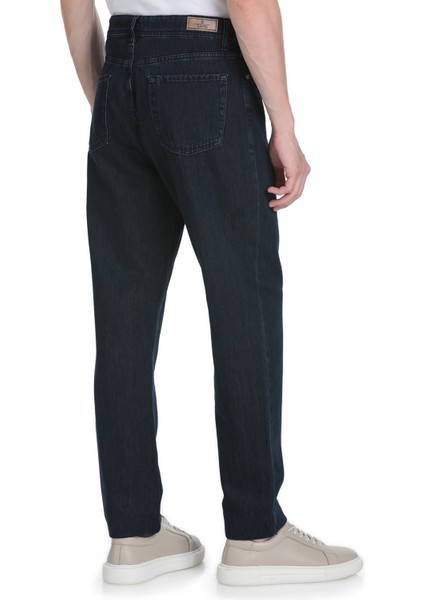 Lacivert Rahat Kesim 5 Cep Pamuklu Kot Pantolon indirimleri