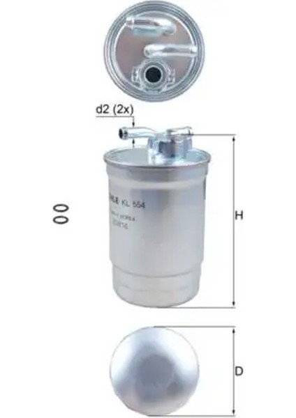 KL554D Yakit Filtresi 8E0127401 8E0127401D 8E0127435A