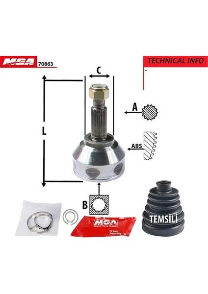 70863 Dis Aks Kafasi 8200452268