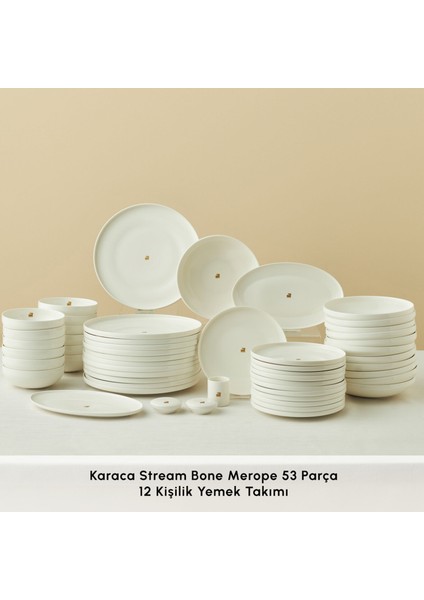 Stream Bone Merope 53 Parça 12 Kişilik Yemek Takımı modelleri