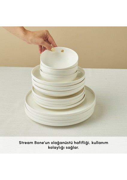 Stream Bone Merope 53 Parça 12 Kişilik Yemek Takımı indirimleri