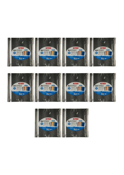 Telli Dosya, 10 Adet, 50'li Paket, Standart, A4, Siyah modelleri