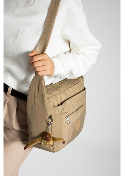 Kadın Suya Dayanıklı Kumaş Çok Gözlü Çapraz Askılı Okul Seyahat ve Omuz Çantası Kum fiyatları