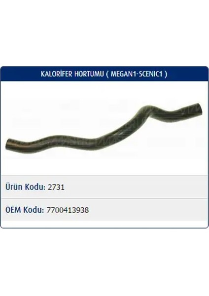M2731 Kalorifer Hortumu 7700413938