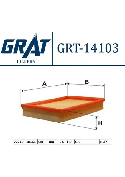 14103 Hava Filtresi 834581