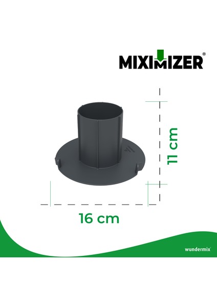 Wundermix Miximizer Thermomix Mutfak Robotu Tm7, Tm6 ve Tm5 Için Karıştırma Kabı Hacim Azaltma Aparati fırsatları