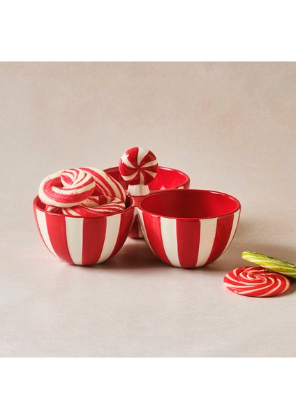 New Year Yılbaşı Candy Twist Bölmeli Çerezlik 21,5 cm fiyatları