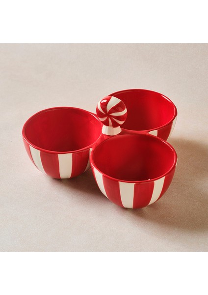 New Year Yılbaşı Candy Twist Bölmeli Çerezlik 21,5 cm modelleri