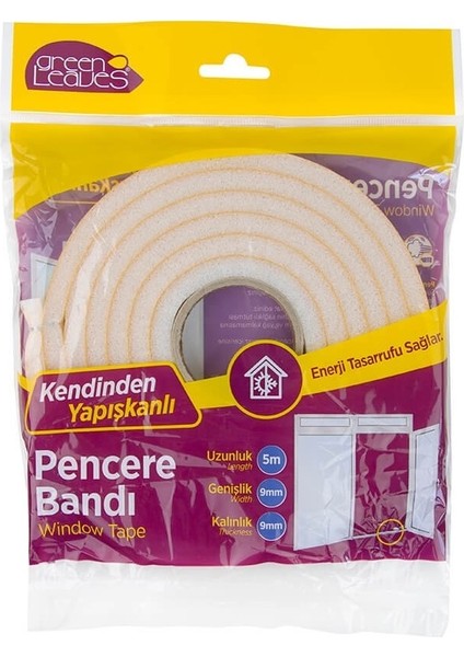 Süngerli Pencere Bandı 5 Metre (6 Lı Set) fiyatları