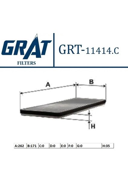 11414C Polen Filtresi (Karbonlu) 272778970R