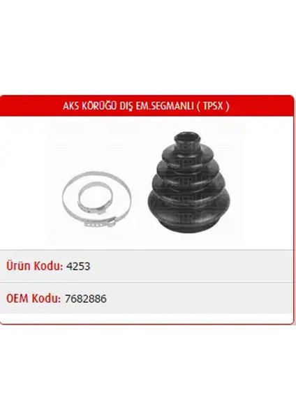 M4253 Aks Korugu Dis 7682886 7682886S 7682886S2