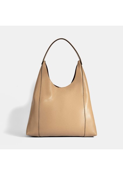 Kadın Bej Deri Omuz Çantası modelleri