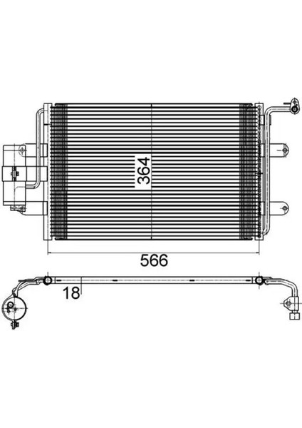 AC180000S Klima Radyatoru 1J0820411D 1J0820411N 1J0820413A