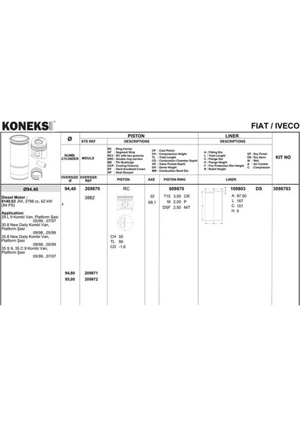 609871 Segman Olcu: 0.40 00988N0 00988N1 0612330000 (4 Adet Fiyatıdır)