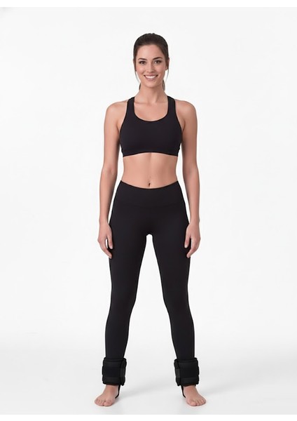 El ve Ayak Bilek Ağırlığı 2x1 kg Kum Torbası Korsesi Ağırlık Kas Güçlendirmek Pilates 1kg Siyah Set fırsatları