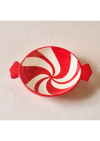 New Year Yılbaşı Candy Twist Pasta Tabağı 20 cm