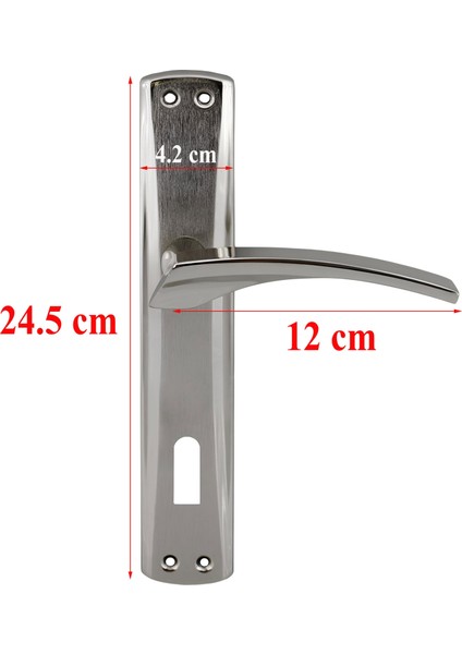 Oda Aynalı Kapı Kolu Nikel Inox Sağa Sola Uygun Ön Arka Oda Kapısı 1 Takım fiyatları