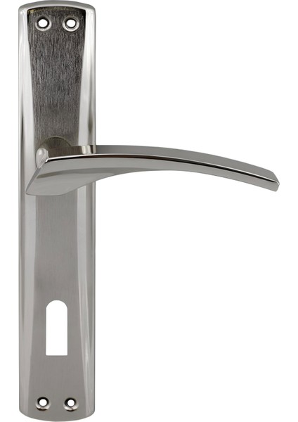 Oda Aynalı Kapı Kolu Nikel Inox Sağa Sola Uygun Ön Arka Oda Kapısı 1 Takım modelleri