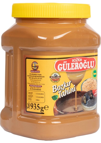 Güleroğlu Kepekli Bozkır Tahini Plastik Kutu Net 935 gr modelleri