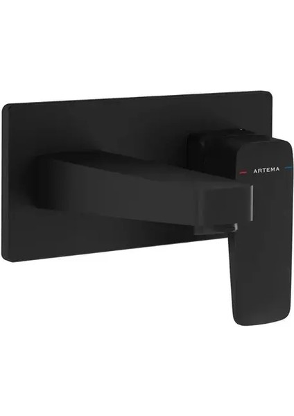 Artema A4273836 Root Square Ankastre Lavabo Bataryası Mat Siyah fiyatları