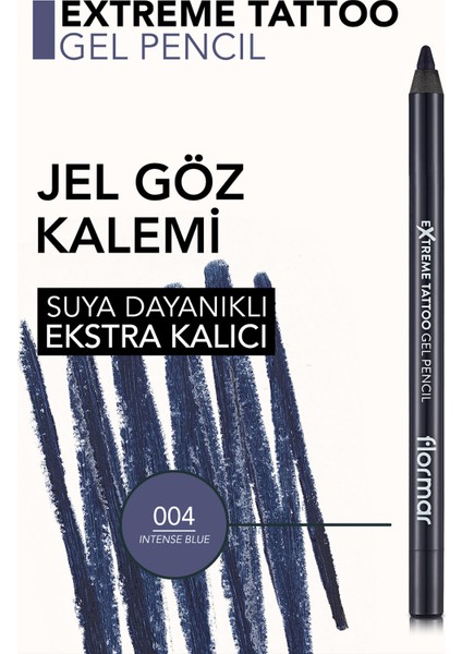Extreme Tattoo Yoğun Renk Veren Suya Dayanıklı Jel Göz Kalemi (004 Intense Blue) 8682536028868 indirimleri