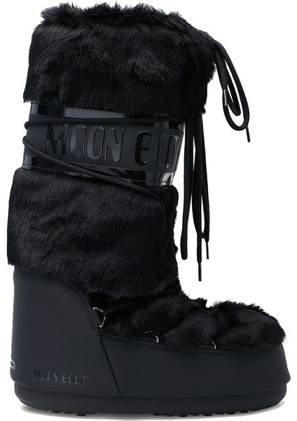 Mb Icon Faux Fur Kadın Siyah Kar Botu