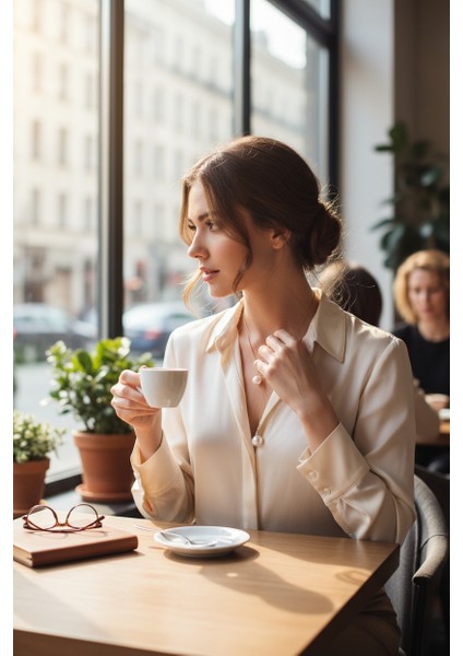 Vividcharm Pembe Inci Paslanmaz Kolye modelleri