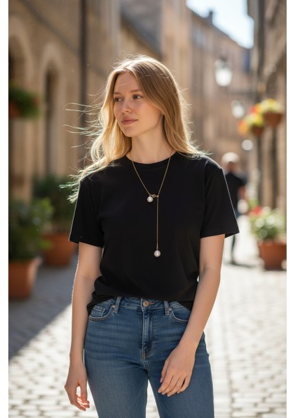 Vividcharm Pembe Inci Paslanmaz Kolye fırsatları