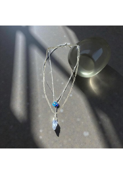 Doğaltaş Uçlu Kolye