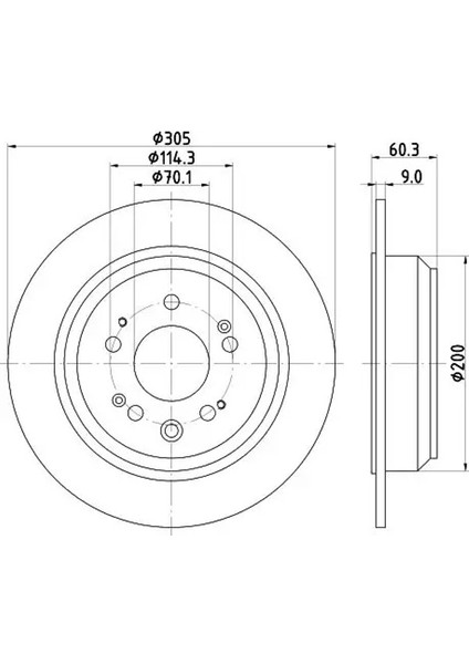 8DD355116111 Arka Fren Diski 42510TL0G50 42510TL0G51 (2 Adet Fiyatıdır)