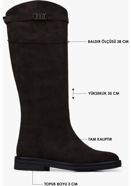 Kadın Valen Acı Kahve Süet Çizme fiyatları