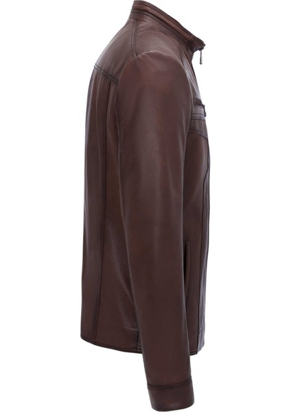 Kahve Hakiki Deri Erkek Hakiki Deri Mont - E25GRJ310601-202 modelleri