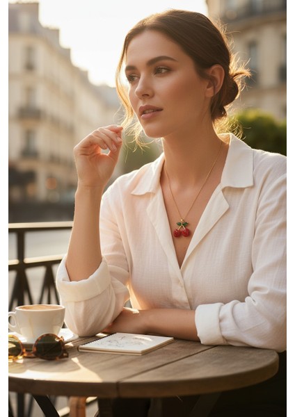 Vividcharm Paslanmaz Çelik Kiraz Kolye fiyatları