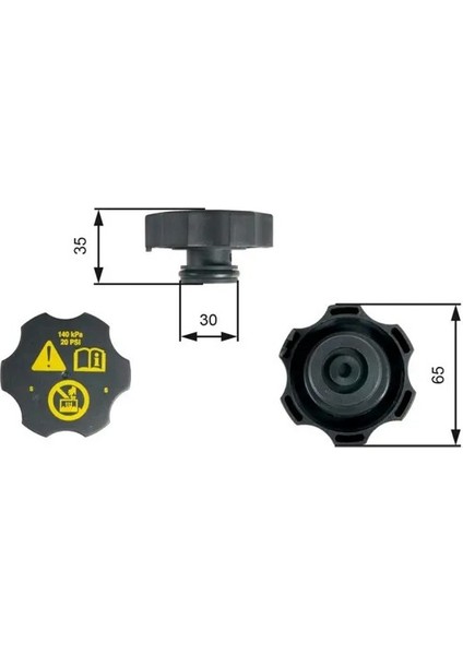 RC249 Yedek Su Depo Kapagi 1305248 13502353 13544913