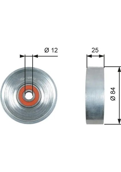 T39178 Alternator Gergi Bilyasi 119254F115 1192554B00 119259F600