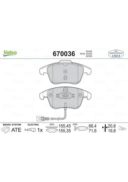 670036 On Fren Balatasi 5N0698151 5N0698151A 5N0698151B