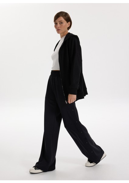 Siyah Kadın Eşofman Altı F5WL-EA0408