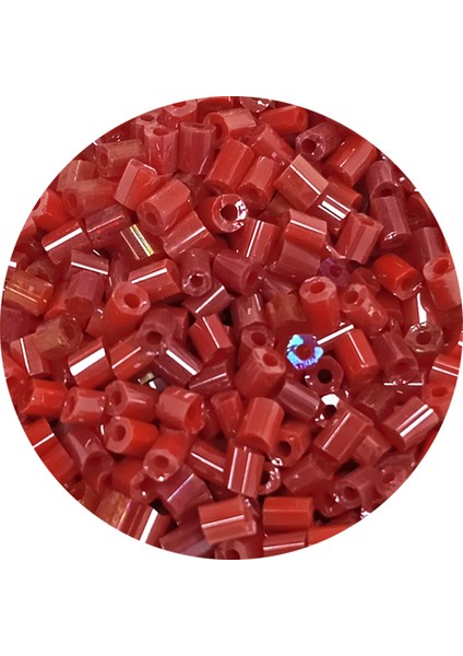 Kesme Cam Boncuk 2mm - 60 Gram - Koyu Kırmızı - BNC370 fiyatları