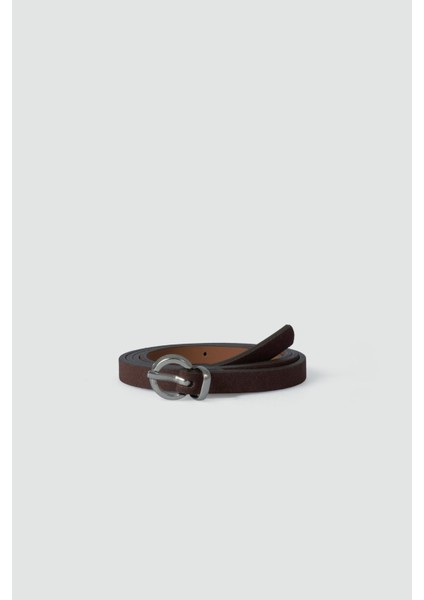 Süet Ince Kemer Kahve fiyatları