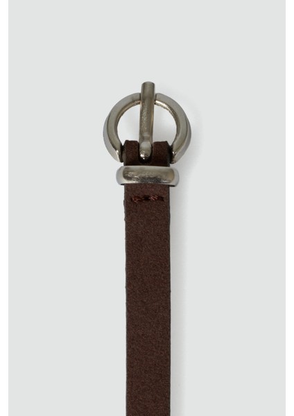 Süet Ince Kemer Kahve indirimleri