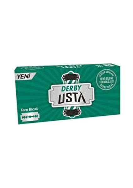 Usta Yaprak Jilet Tam Bıçak Hassas Cilt Dostu 100'lü Unisex Kullanım İçin fiyatları