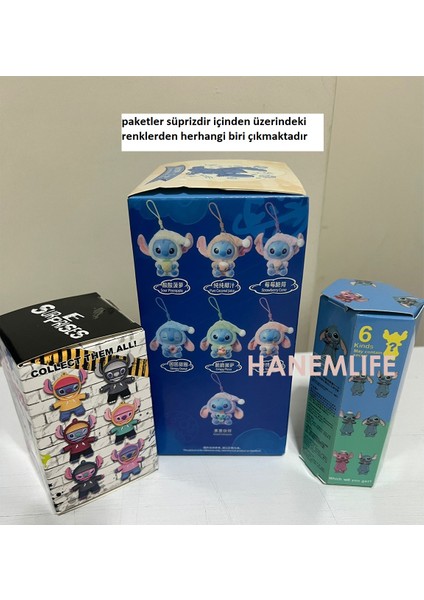 Stitch Sürpriz Anahtarlık + Sonny Angel Hippers Lilo ve Stitch + Stich Mini Anahtarlık Hediyeli Ürün fiyatları