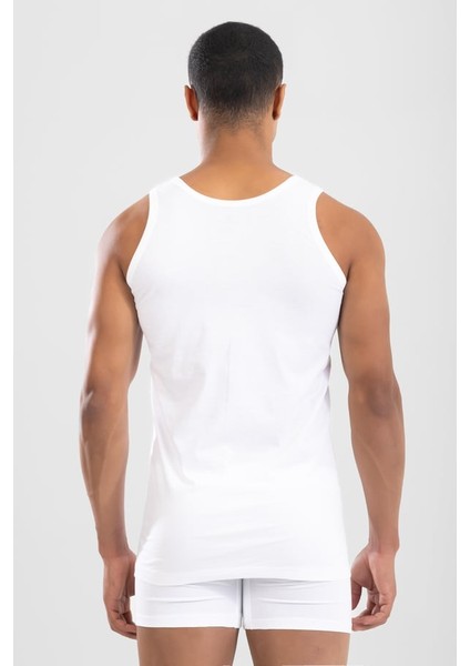 Erkek Pamuklu Klasik Regular Düz Atlet 3'lü Paket Beyaz indirimleri