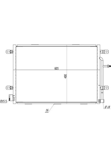 CAU158016 Klima Radyatoru 8E0260401D 8E0260401L 8E0260403H